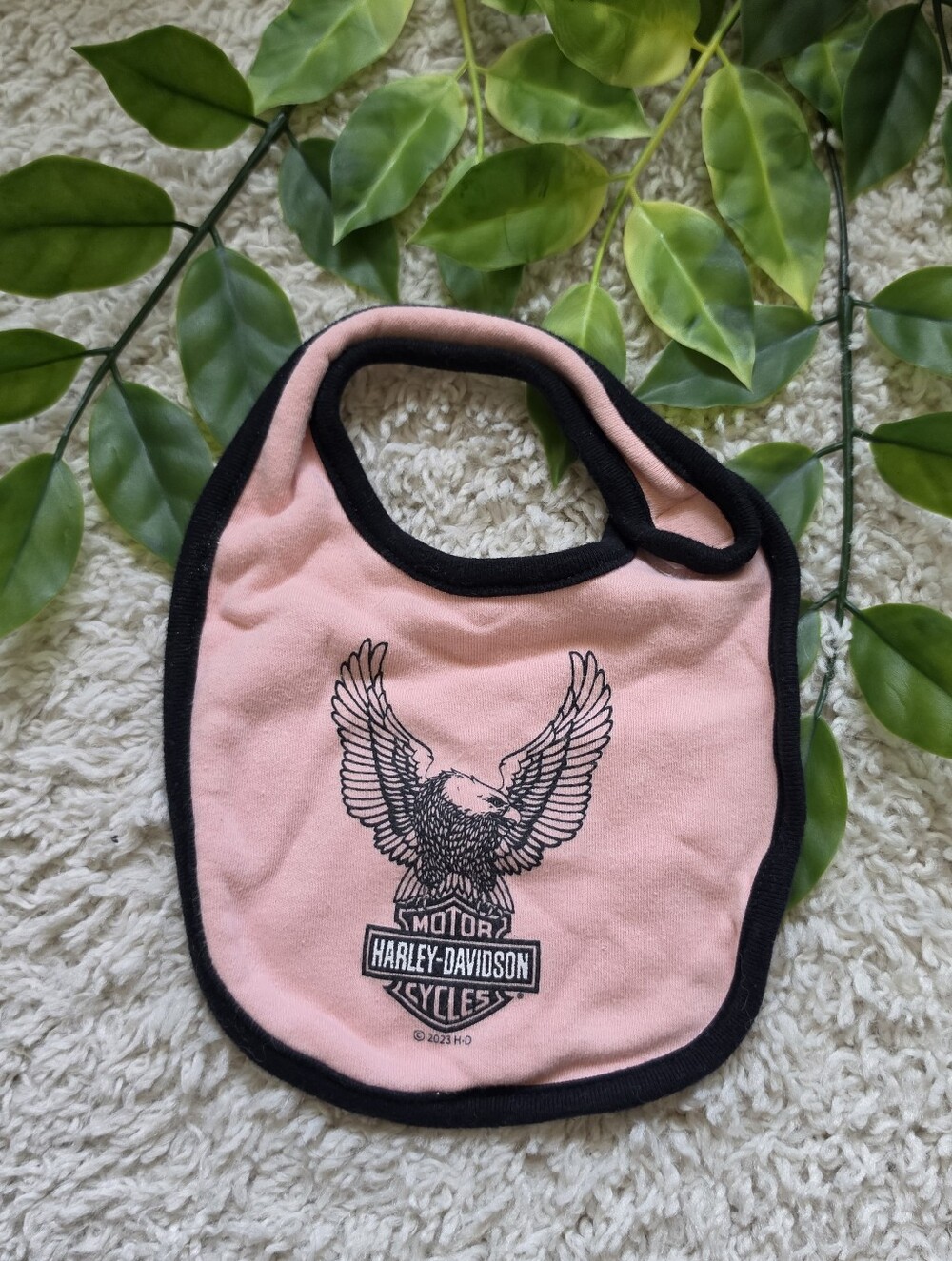 Baby Boy Harley Davidson Bib